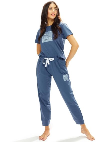 LOTIK Women's Cotton Lycra Solid Top & Payjama Night Suit Set & Tracksuit Set